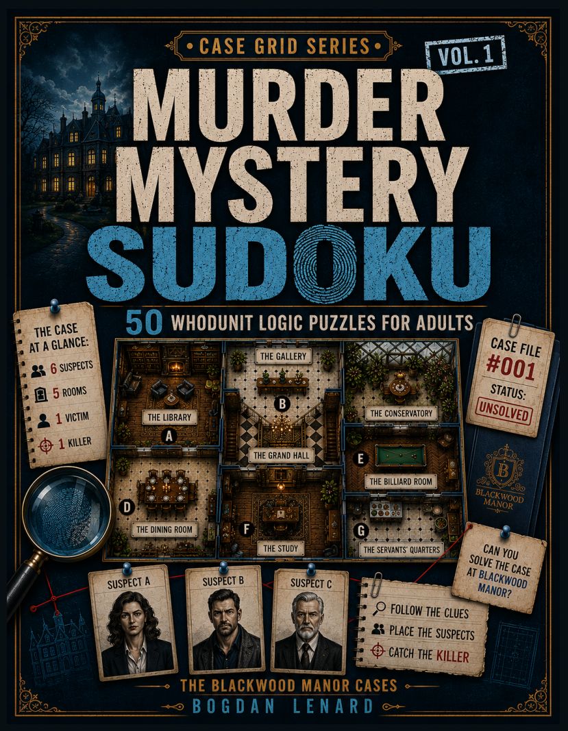 Murder Mystery Sudoku book cover